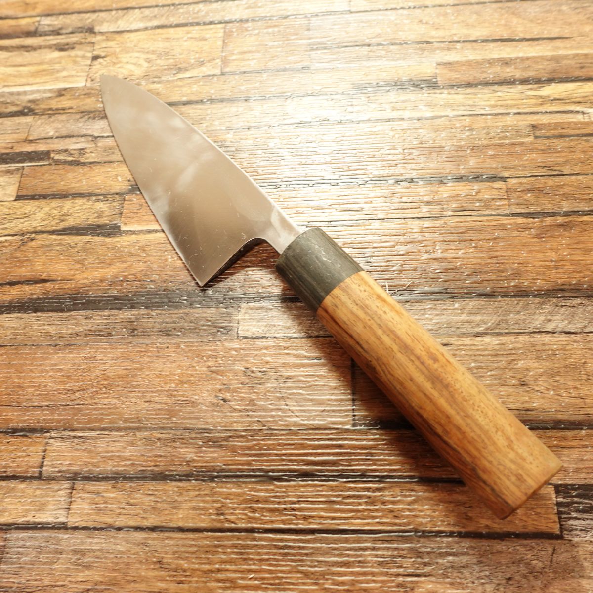 Otake Deba Knife, Sharpened, Wooden Ferrule, Hagane Steel, Single Bevel, 140mm