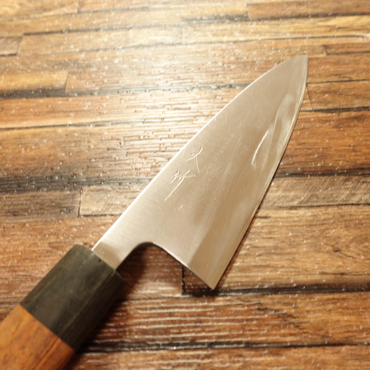 Otake Deba Knife, Sharpened, Wooden Ferrule, Hagane Steel, Single Bevel, 140mm