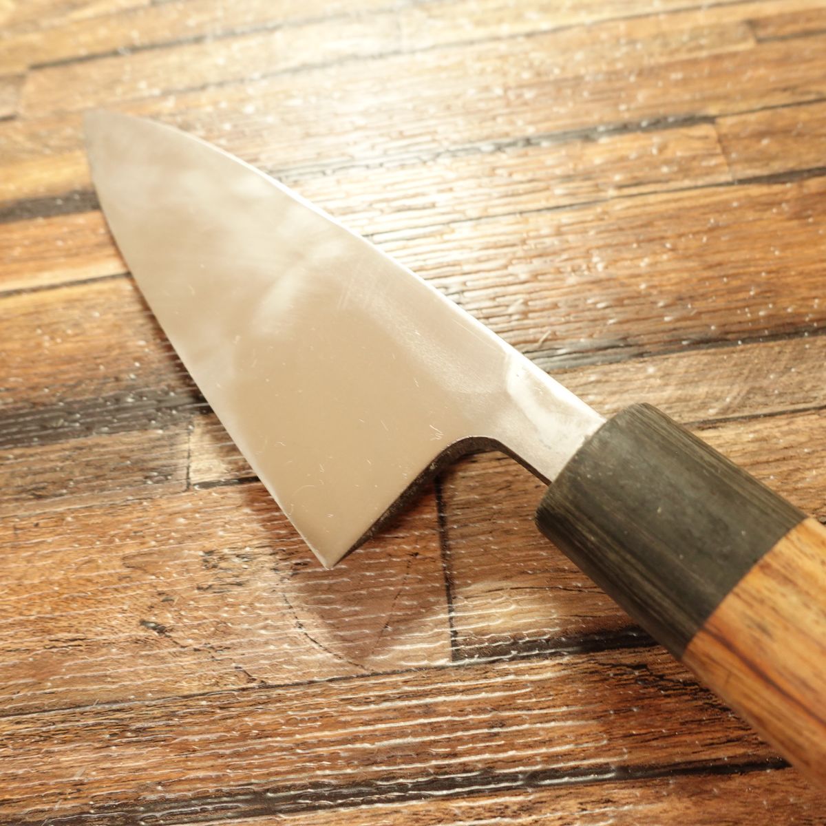 Otake Deba Knife, Sharpened, Wooden Ferrule, Hagane Steel, Single Bevel, 140mm