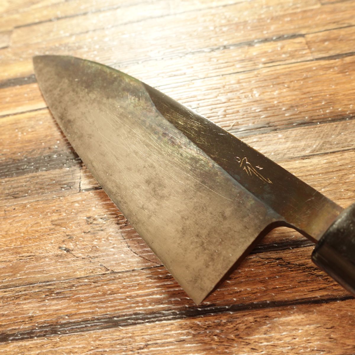 [HYPER REBORN] Yoshitomo Deba Knife, Sharpened, Black Oxide Finish, Hagane Steel, 170mm