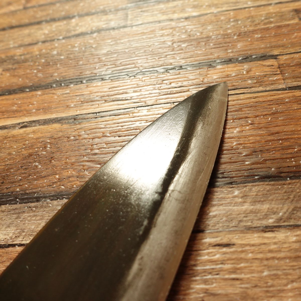 [HYPER REBORN] Yoshitomo Deba Knife, Sharpened, Black Oxide Finish, Hagane Steel, 170mm