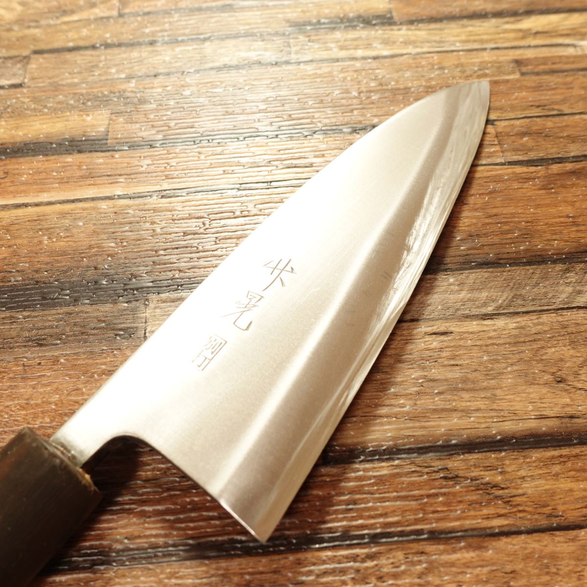 Takeaki Deba Knife, Sharpened, Water Buffalo Handle, Thick Blade, Betsuuchi, Hagane Steel, Single Bevel, 170mm