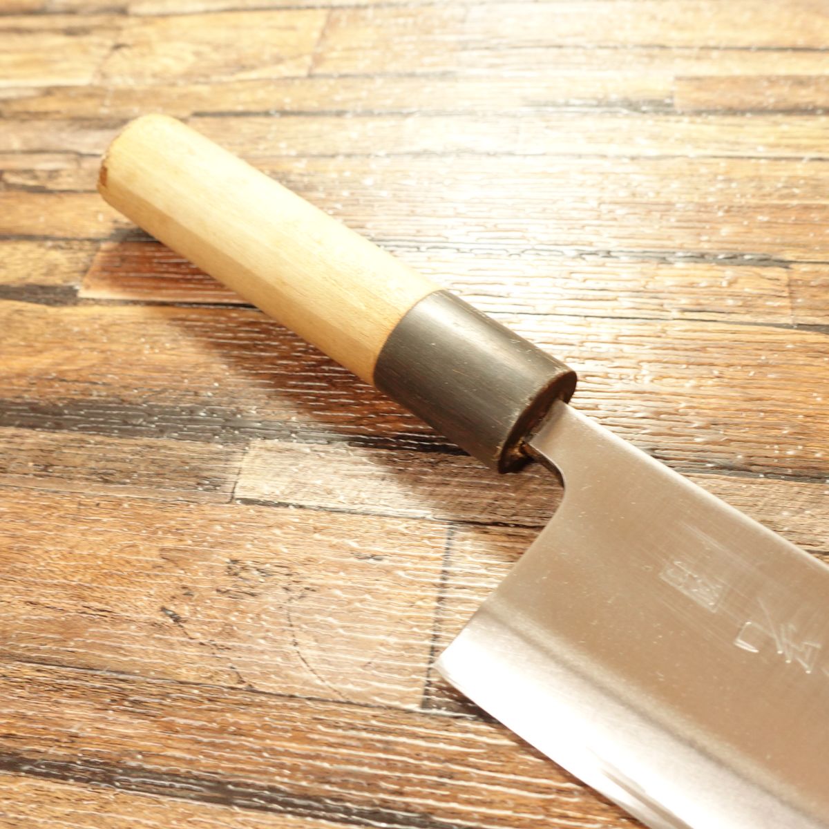 Takeaki Deba Knife, Sharpened, Water Buffalo Handle, Thick Blade, Betsuuchi, Hagane Steel, Single Bevel, 170mm