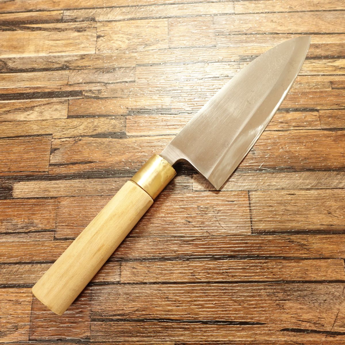 Toranosuke Deba Knife, Sharpened, Thick Blade, Hagane Steel, Single Bevel, 180mm