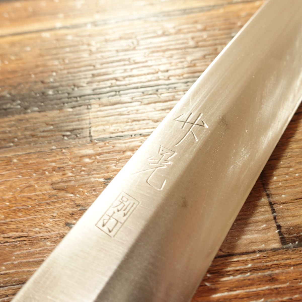 Takeaki Yanagiba Knife, Sharpened, Water Buffalo Handle, Sashimi Knife, Betsuuchi, Hagane Steel, 245mm