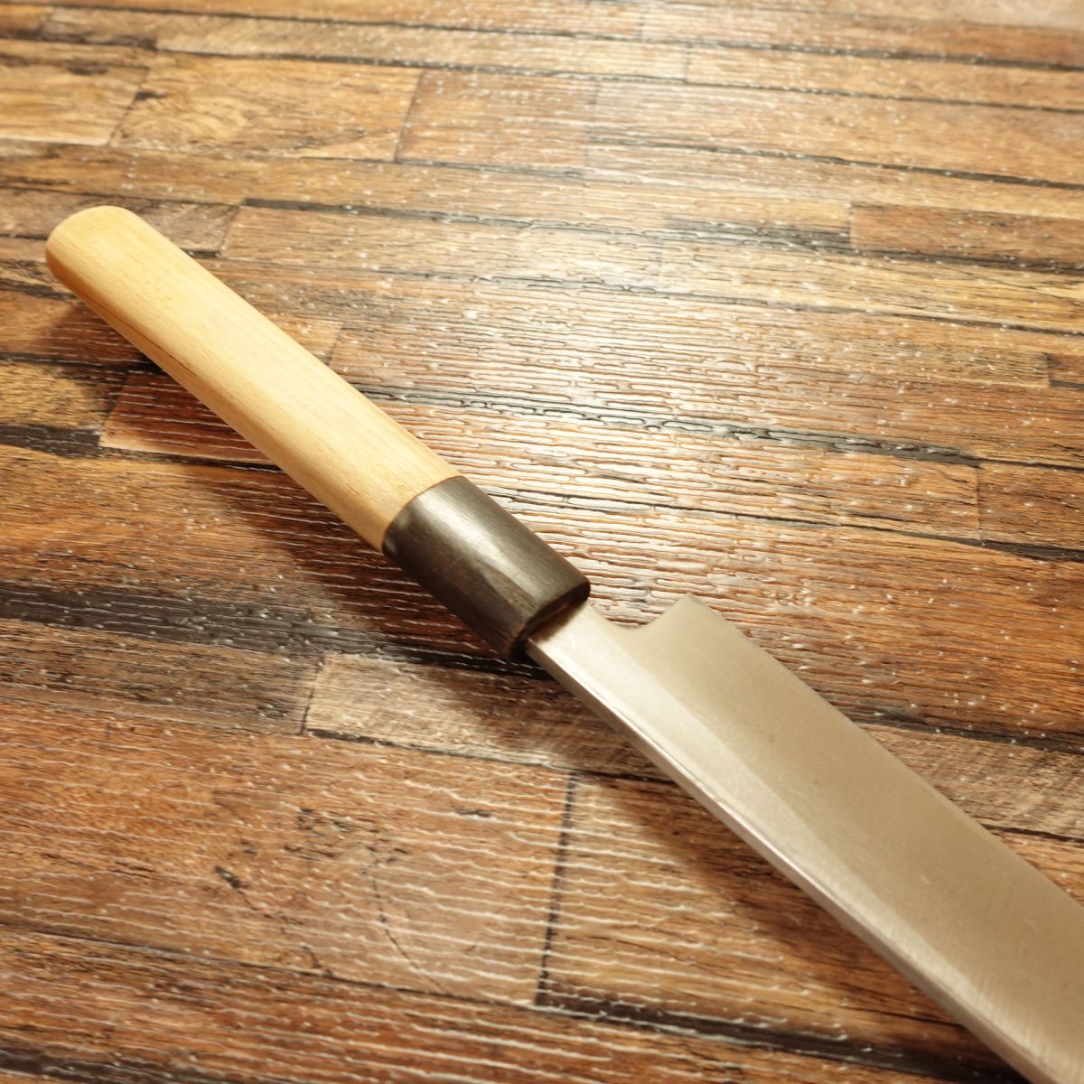 Takeaki Yanagiba Knife, Sharpened, Water Buffalo Handle, Sashimi Knife, Betsuuchi, Hagane Steel, 245mm