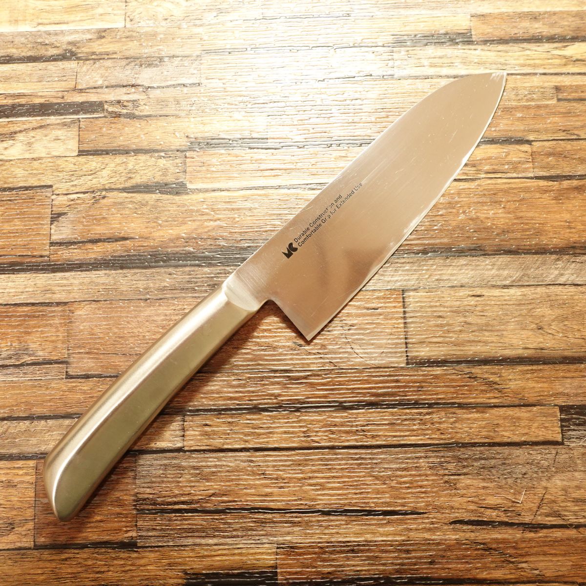 All-Stainless Santoku Knife, Sharpened, Simple Design, All-Purpose Knife, 170mm
