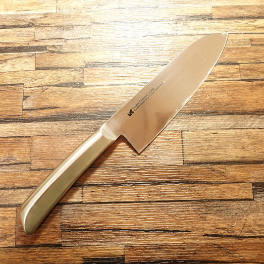 All-Stainless Santoku Knife, Sharpened, Simple Design, All-Purpose Knife, 170mm