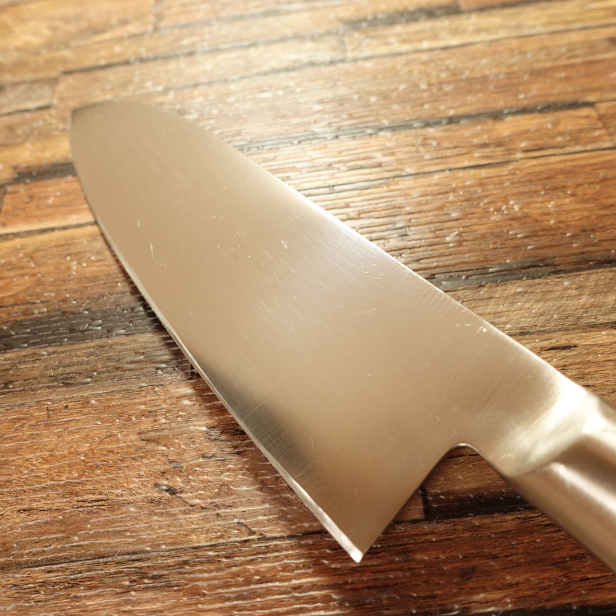 All-Stainless Santoku Knife, Sharpened, Simple Design, All-Purpose Knife, 170mm