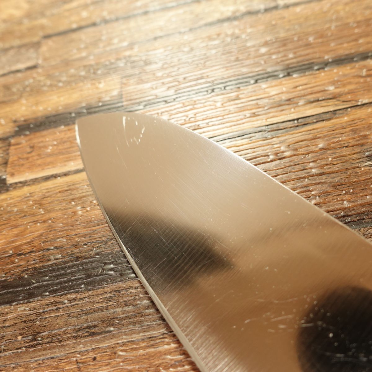 All-Stainless Santoku Knife, Sharpened, Simple Design, All-Purpose Knife, 170mm