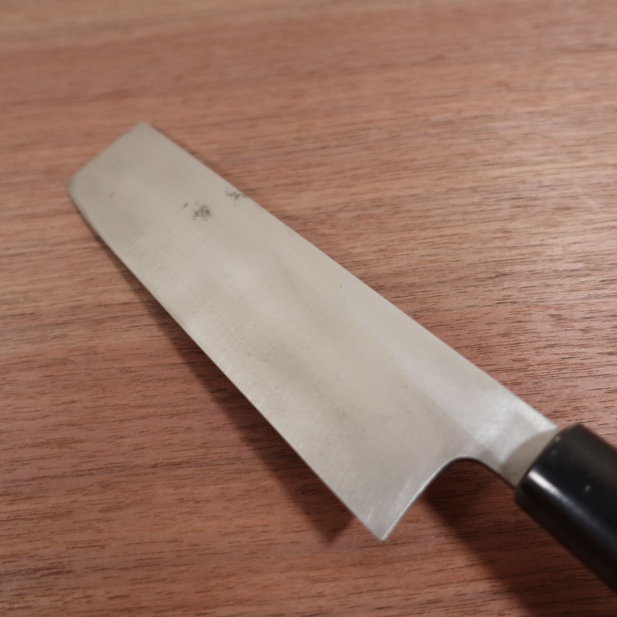 Minamoto Takafusa Usuba Knife, Sharpened, Water Buffalo Handle, Single Bevel, 180mm