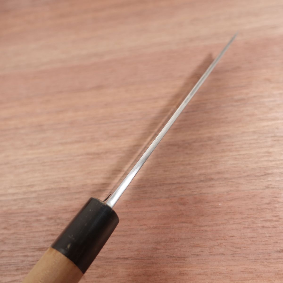 Minamoto Takafusa Usuba Knife, Sharpened, Water Buffalo Handle, Single Bevel, 180mm