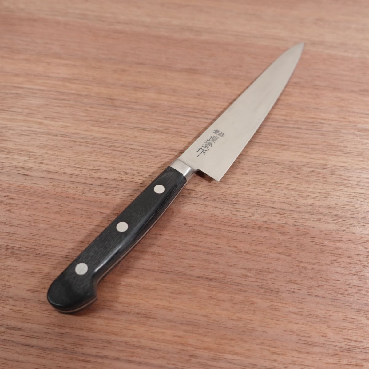 Naozumi Petty Knife, Sharpened, Fruit Knife, Carbon Steel, Made by Naozumi, Decorative Cutting, Lightly Used, 155mm