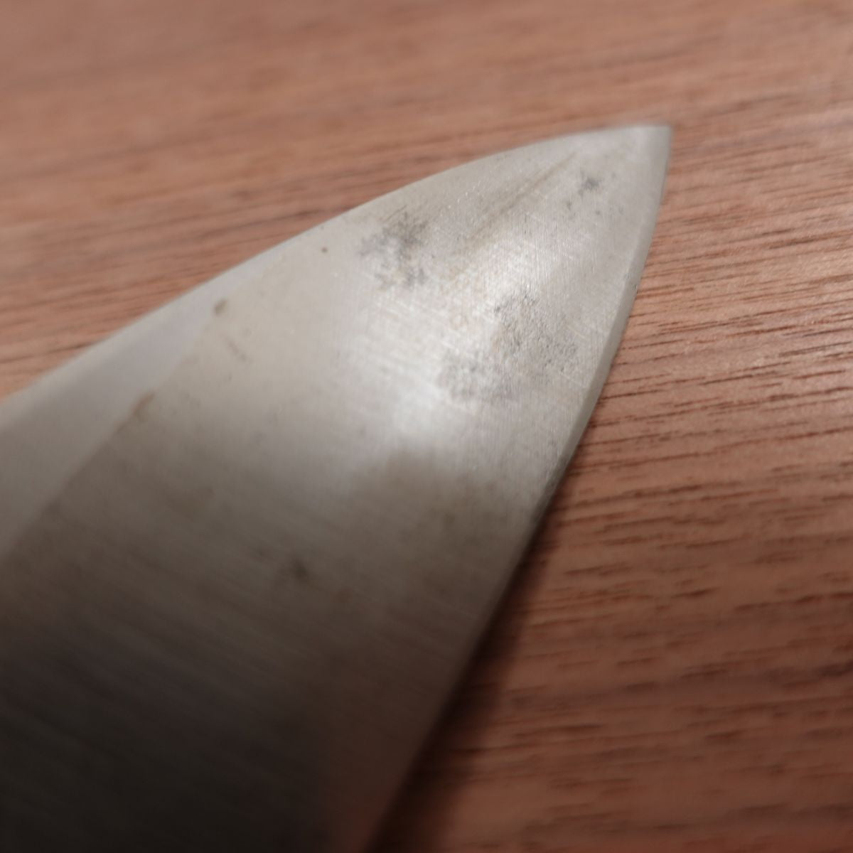 Minamoto Takafusa Deba Knife, Sharpened, Left-Handed, Water Buffalo Handle, Single Bevel, 155mm