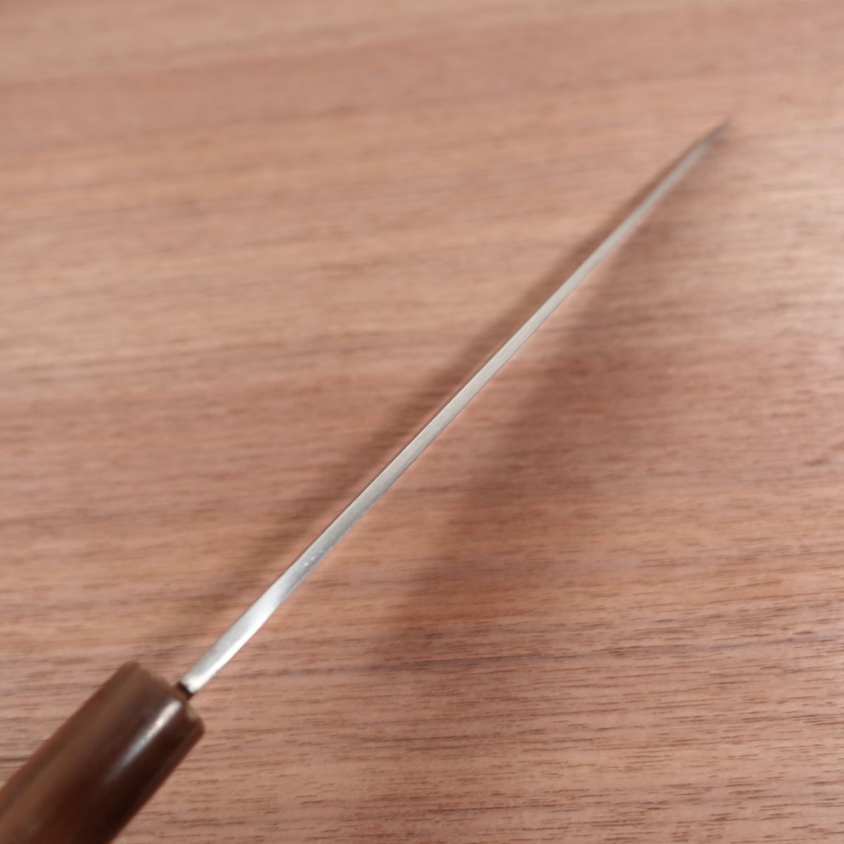Minamoto Takafusa Yanagiba Knife, Sharpened, Left-Handed, Sashimi Knife, White Water Buffalo Handle, Single Bevel, Fuguhiki, 240mm