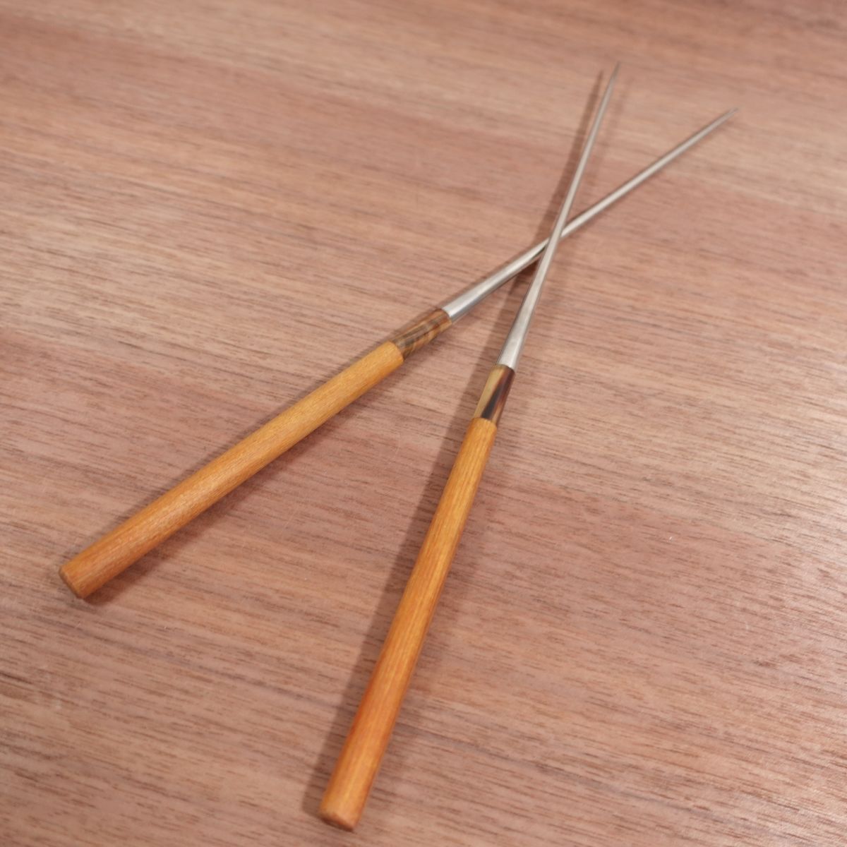 Moribashi Plating Chopsticks, Water Buffalo Ferrule, Stainless Steel, Tempura Chopsticks, 185mm