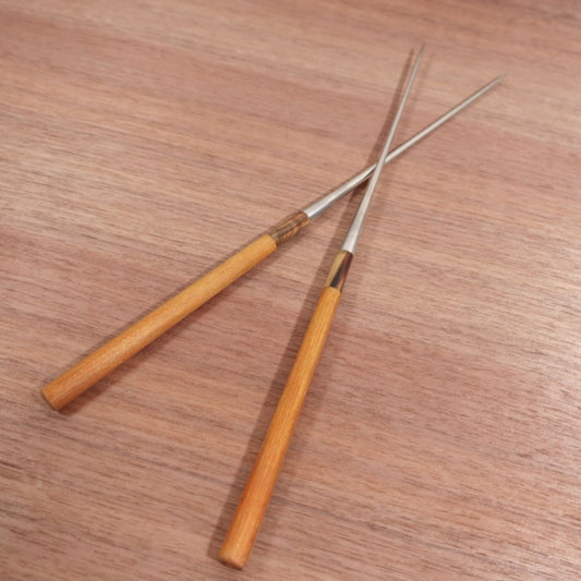 Moribashi Plating Chopsticks, Water Buffalo Ferrule, Stainless Steel, Tempura Chopsticks, 185mm