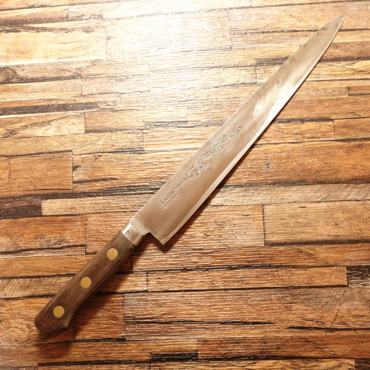 MISONO Sujihiki Knife, Sharpened, Dragon Series, Slicer, Swedish Steel, Special Forging, Slight Single Bevel 8:2, 270mm