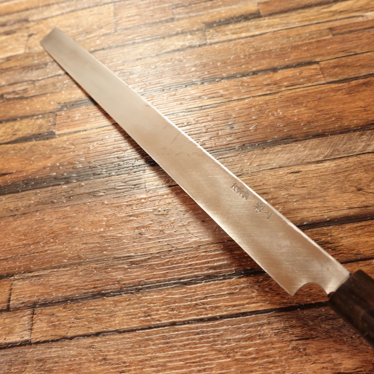 Sakai Hosen Takobiki Knife, Sharpened, Water Buffalo Handle, Hagane Steel, Traditional Forging, Premium Grade, 275mm
