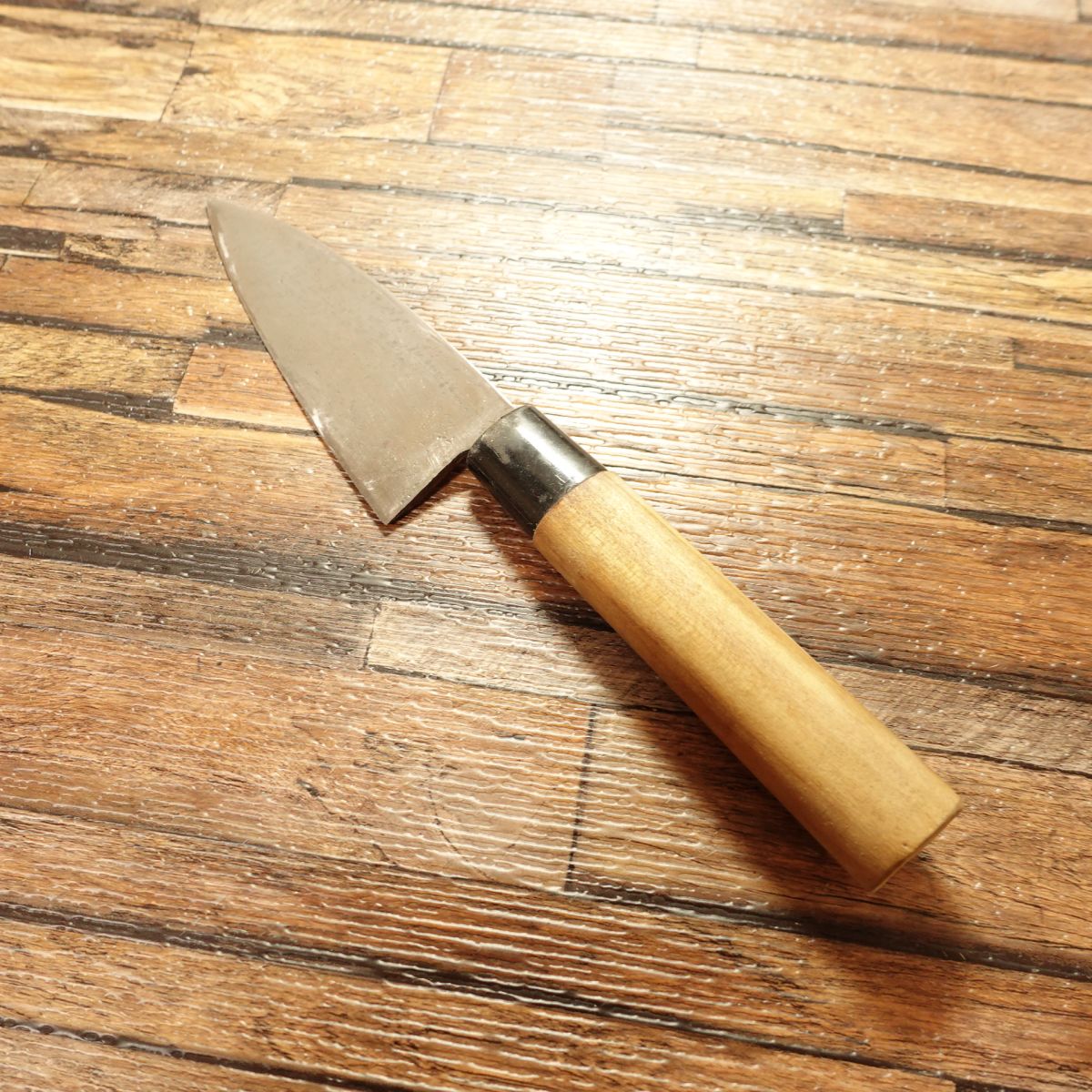 Ibuki Aji-Kiri Knife, Sharpened, Seki Magoroku Ko-Deba, Horse Mackerel Knife, 105mm