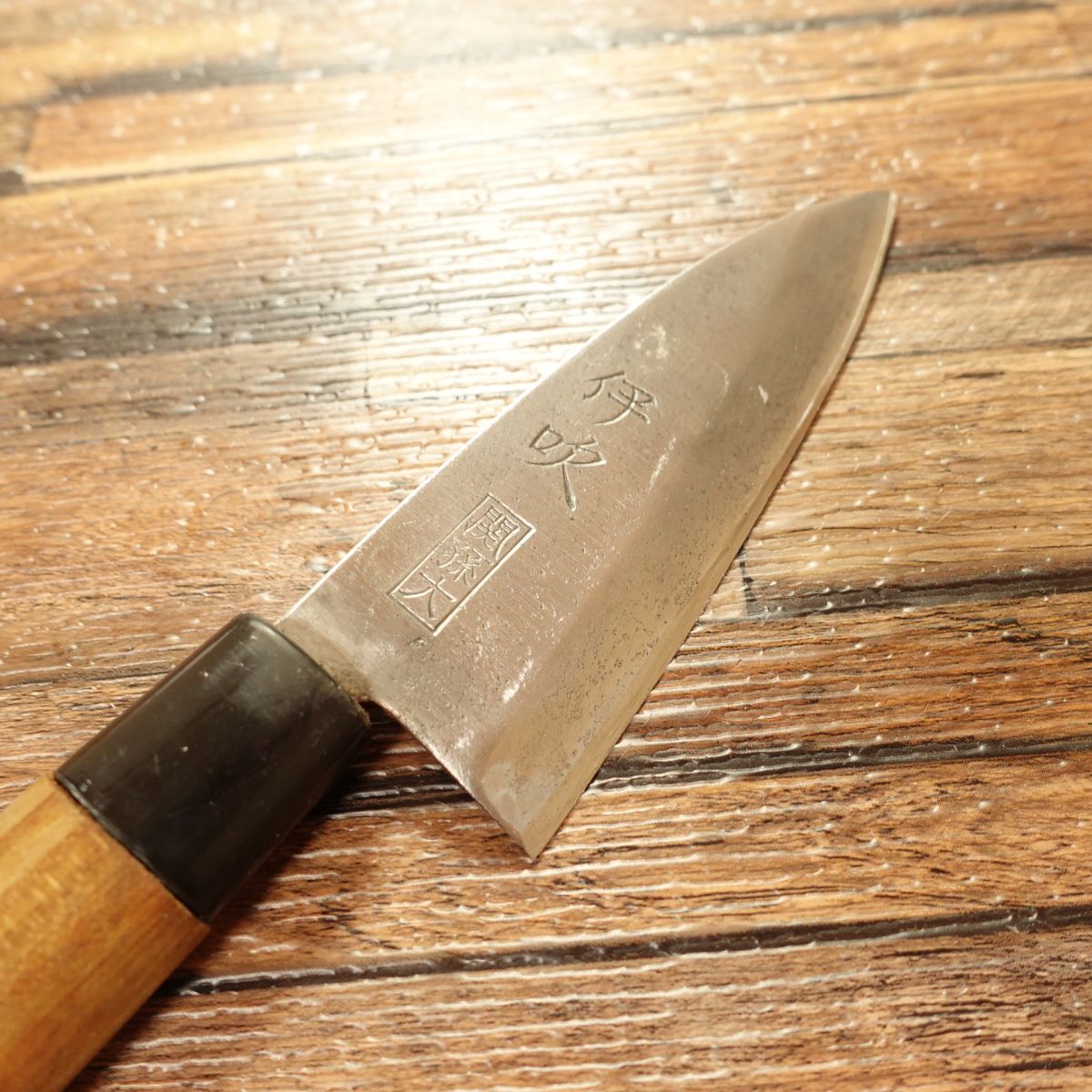 Ibuki Aji-Kiri Knife, Sharpened, Seki Magoroku Ko-Deba, Horse Mackerel Knife, 105mm
