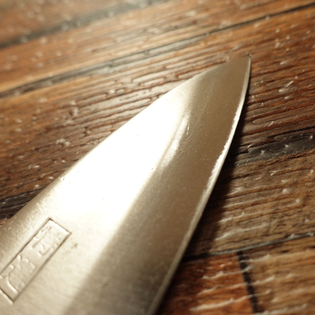 Kumofuji Aji-Kiri Knife, Sharpened, Special Selection, Small Deba, Double Bevel, 100mm