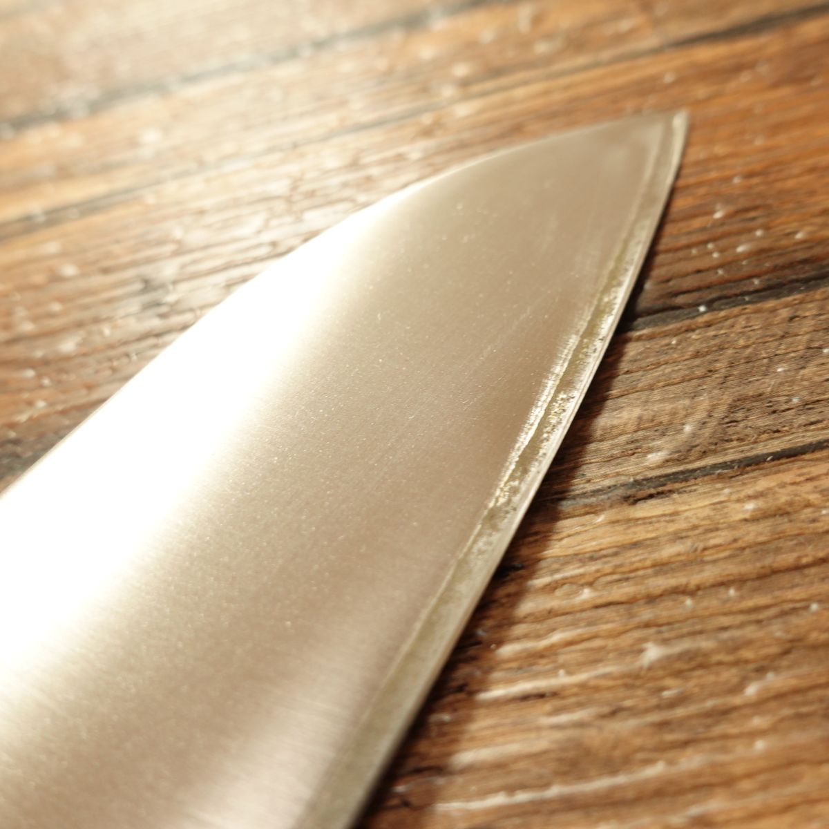 Kiya Toshimitsu Santoku Knife, Sharpened, Warikomi Steel, All-Purpose Knife, Nearly Unused, 165mm