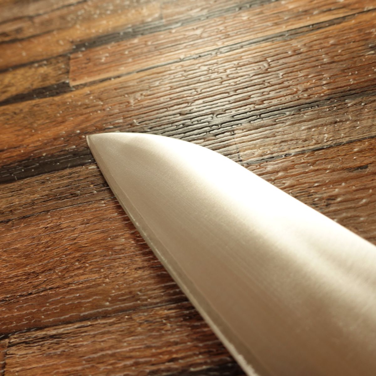 Kiya Toshimitsu Santoku Knife, Sharpened, Warikomi Steel, All-Purpose Knife, Nearly Unused, 165mm