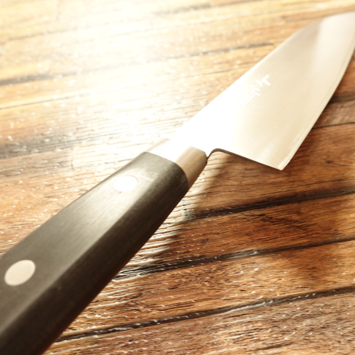 Kiya Toshimitsu Santoku Knife, Sharpened, Warikomi Steel, All-Purpose Knife, Nearly Unused, 165mm