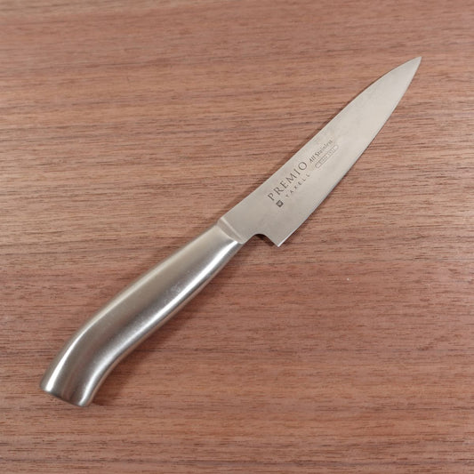 Premio Petty Knife, Sharpened, Yaxell, Fruit Knife, PREMIO, All Stainless Steel, 130mm
