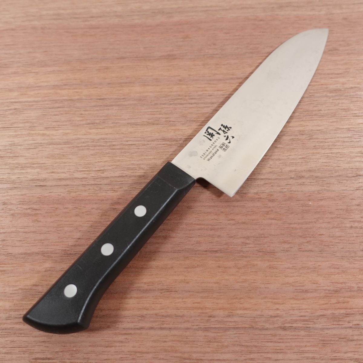 Sekimagoroku Santoku Knife, Sharpened, Wakatake, All-Purpose Knife, Stainless Steel, 170mm