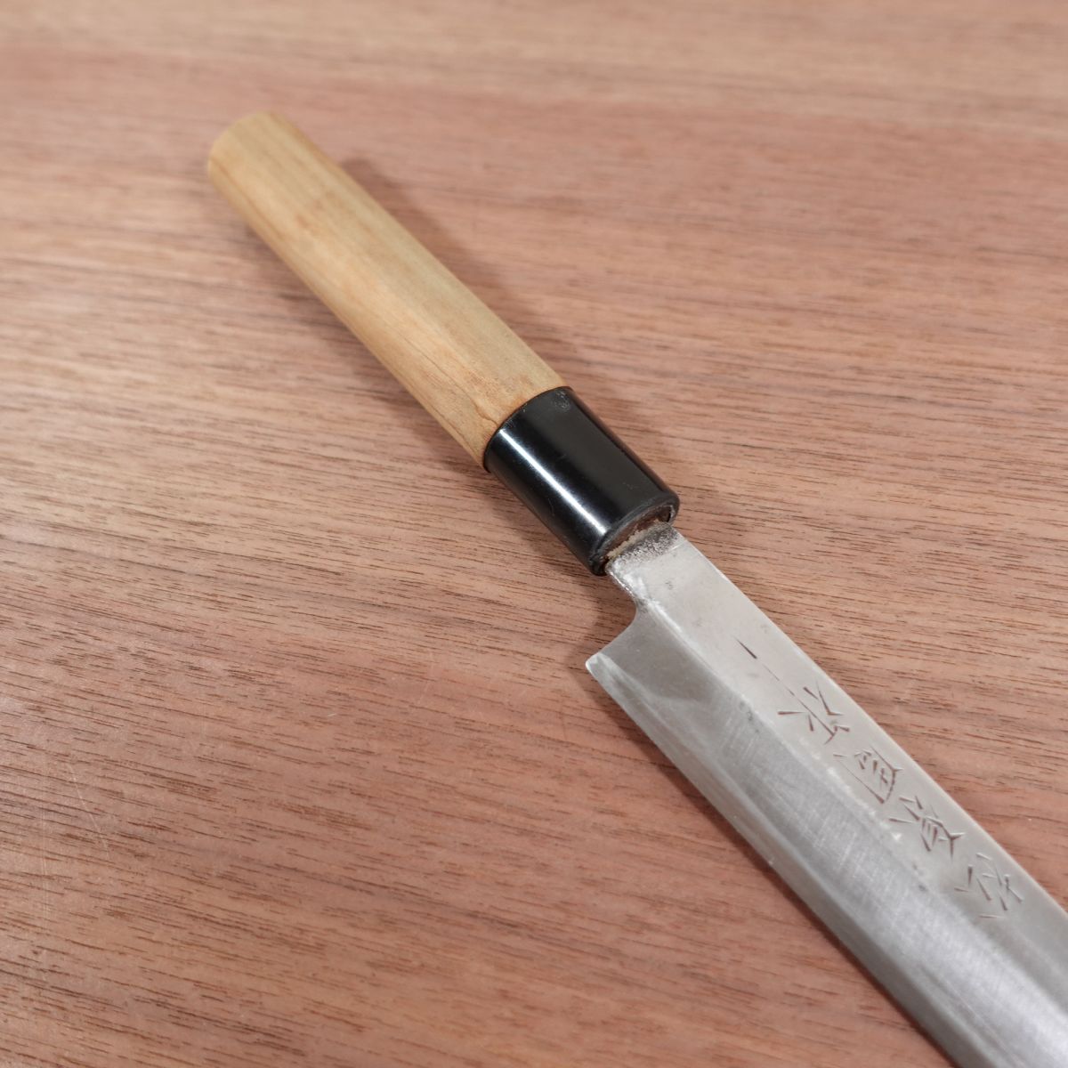 Matsubara Shusaku Yanagiba Knife, Sharpened, Sashimi Knife, Carbon Steel, Nagasaki, Tanaka Kama Kogyo, 210mm
