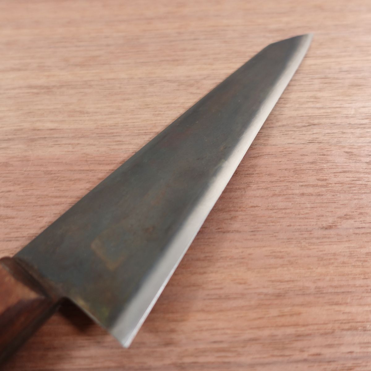 [HYPER REBORN] Honesuki Knife, Sharpened, Black Oxide Finish, Thick Blade, Sturdy, Single Bevel, Carbon Steel, Unbranded, 180mm