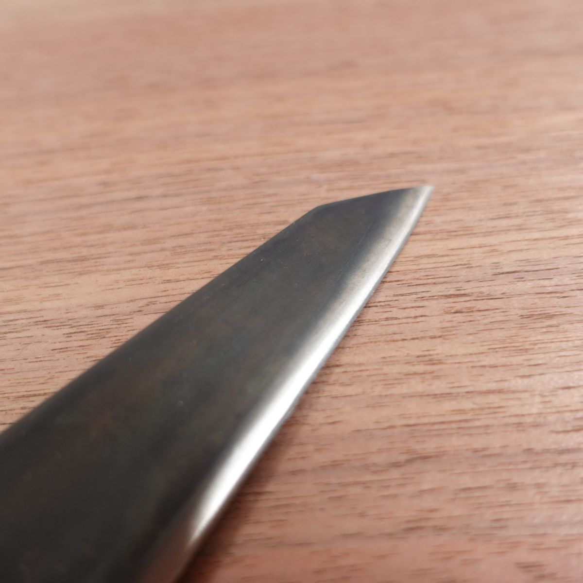 [HYPER REBORN] Honesuki Knife, Sharpened, Black Oxide Finish, Thick Blade, Sturdy, Single Bevel, Carbon Steel, Unbranded, 180mm