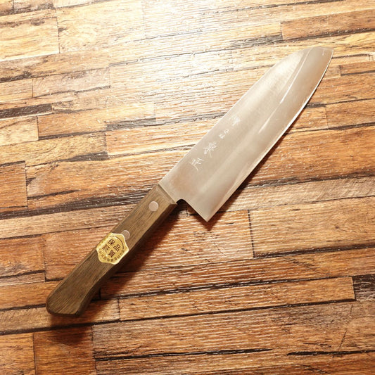 Sakai Izumimasa Santoku Knife, Sharpened, Stainless, Sticker Attached, Nearly Unused Stored, 165mm
