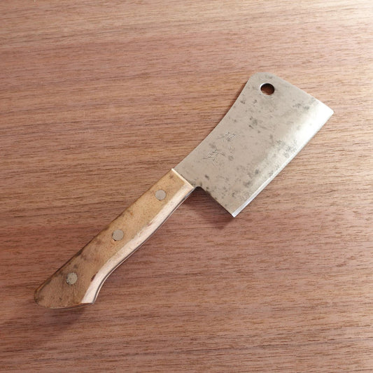 Shouhou Cleaver Knife, Sharpened, Bone Cutter, Chopper, Hagane Steel, 110mm