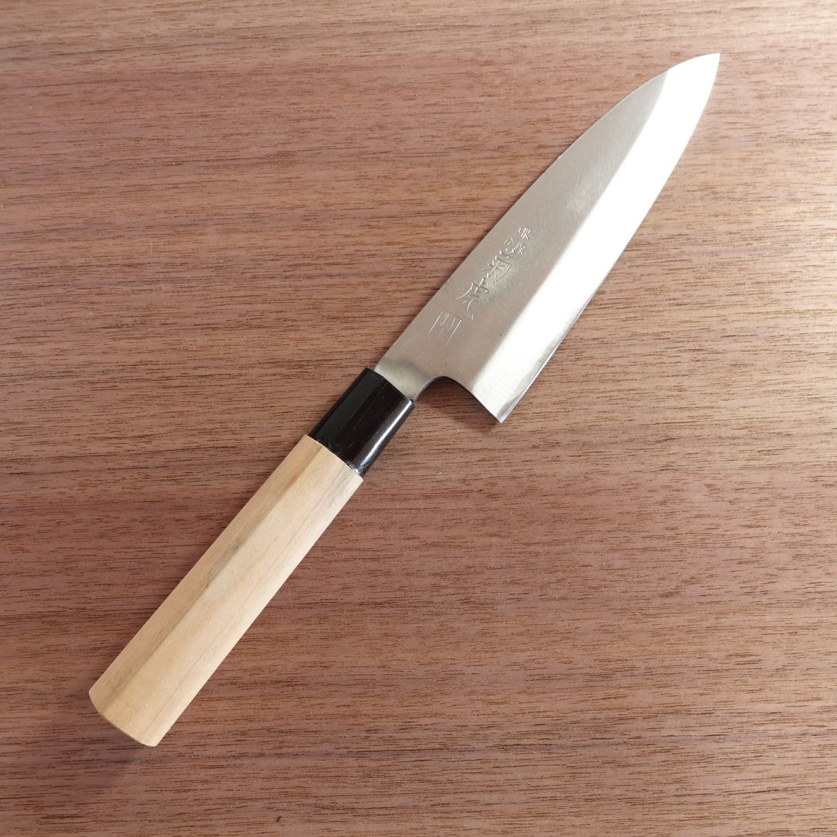 Sakai Kikutora Ai-Deba Knife, Sharpened, Hagane Steel, Thin Deba, Tokujo, 170mm