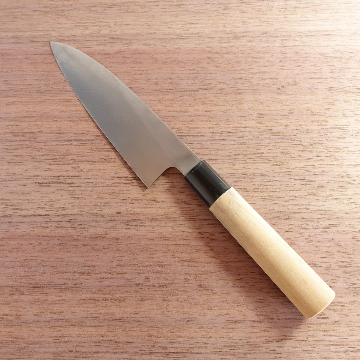 Sakai Kikutora Ai-Deba Knife, Sharpened, Hagane Steel, Thin Deba, Tokujo, 170mm