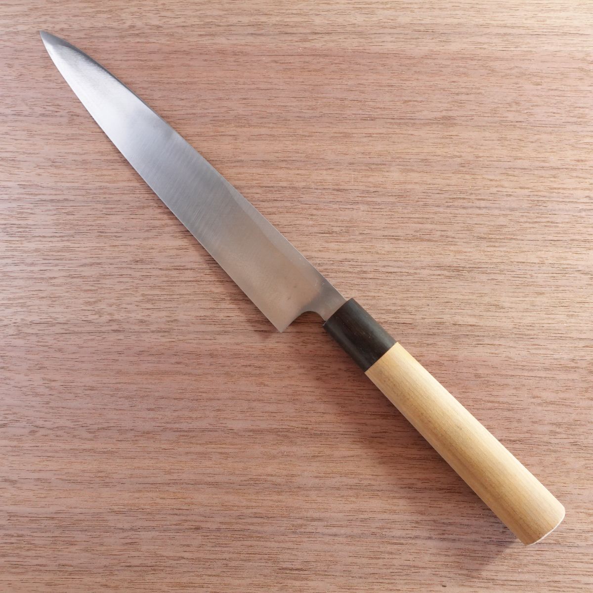 Masanobu Yanagiba Knife, Sharpened, Water Buffalo Handle, Sashimi Knife, Sakai Forged, 215mm