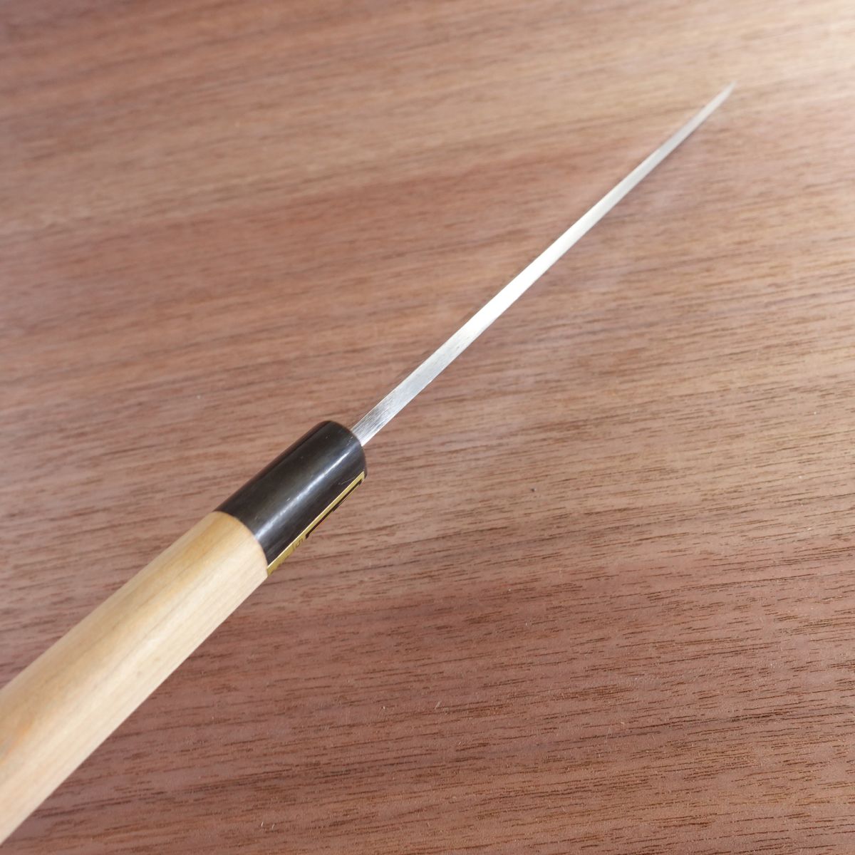 Masanobu Yanagiba Knife, Sharpened, Water Buffalo Handle, Sashimi Knife, Sakai Forged, 215mm