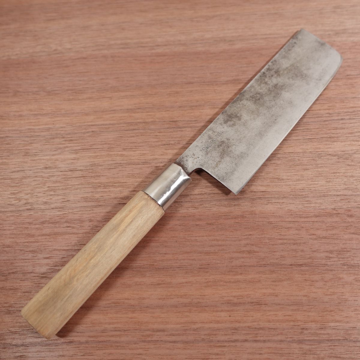 Yoshikiyo Nakiri Knife, Sharpened, Sweden Steel, Double Bevel, 160mm
