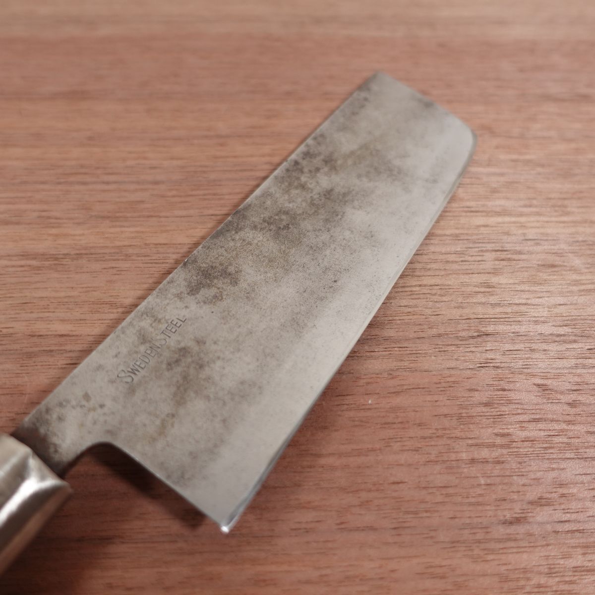 Yoshikiyo Nakiri Knife, Sharpened, Sweden Steel, Double Bevel, 160mm