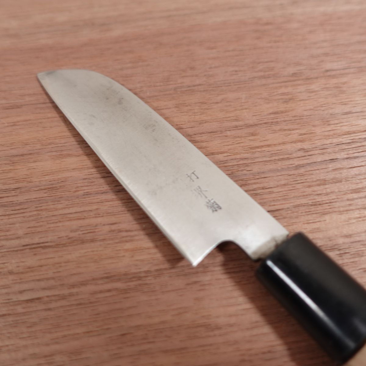 Sakai Kiku Mukimono Knife, Sharpened, Mizuta Kunimitsu, Double Bevel, 105mm