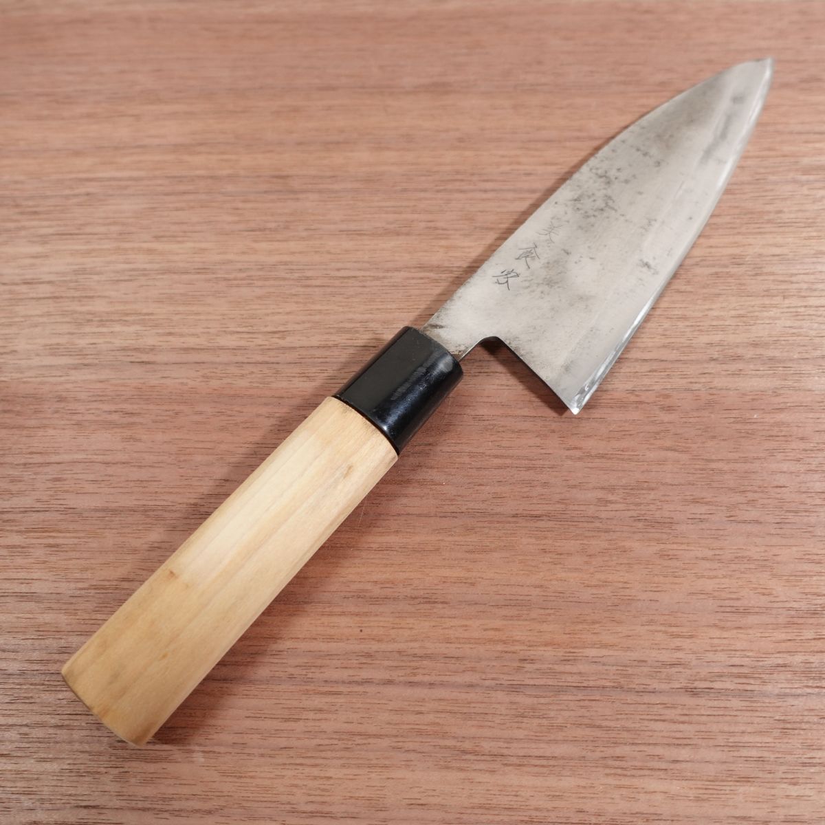 Bishokuka Ai-Deba Knife, Sharpened, Thin Deba, Single Bevel, 155mm
