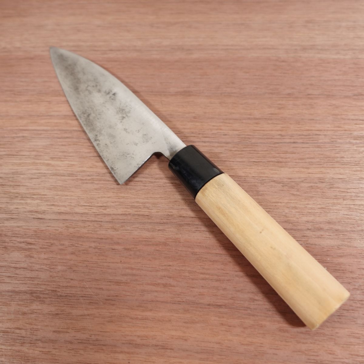 Bishokuka Ai-Deba Knife, Sharpened, Thin Deba, Single Bevel, 155mm