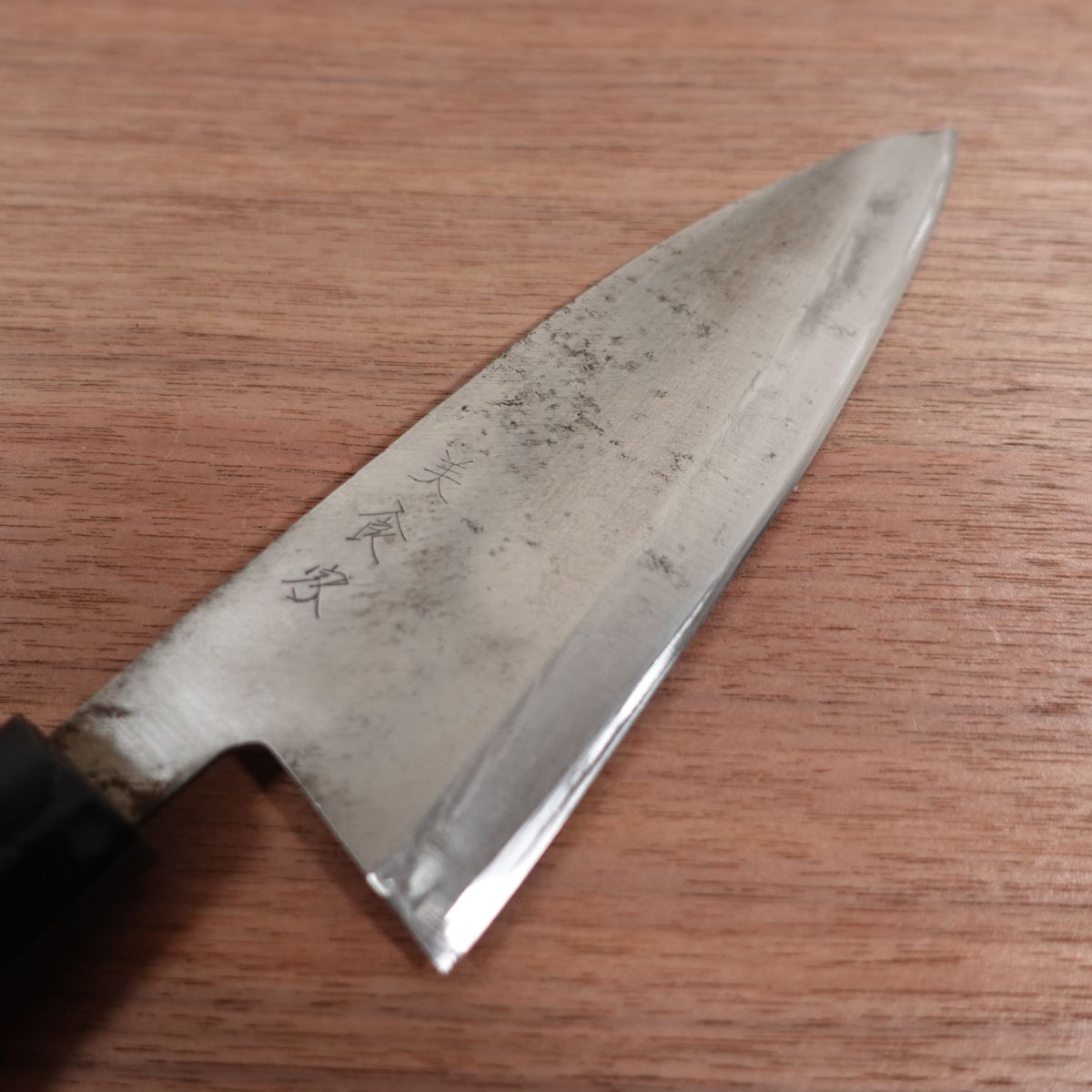 Bishokuka Ai-Deba Knife, Sharpened, Thin Deba, Single Bevel, 155mm