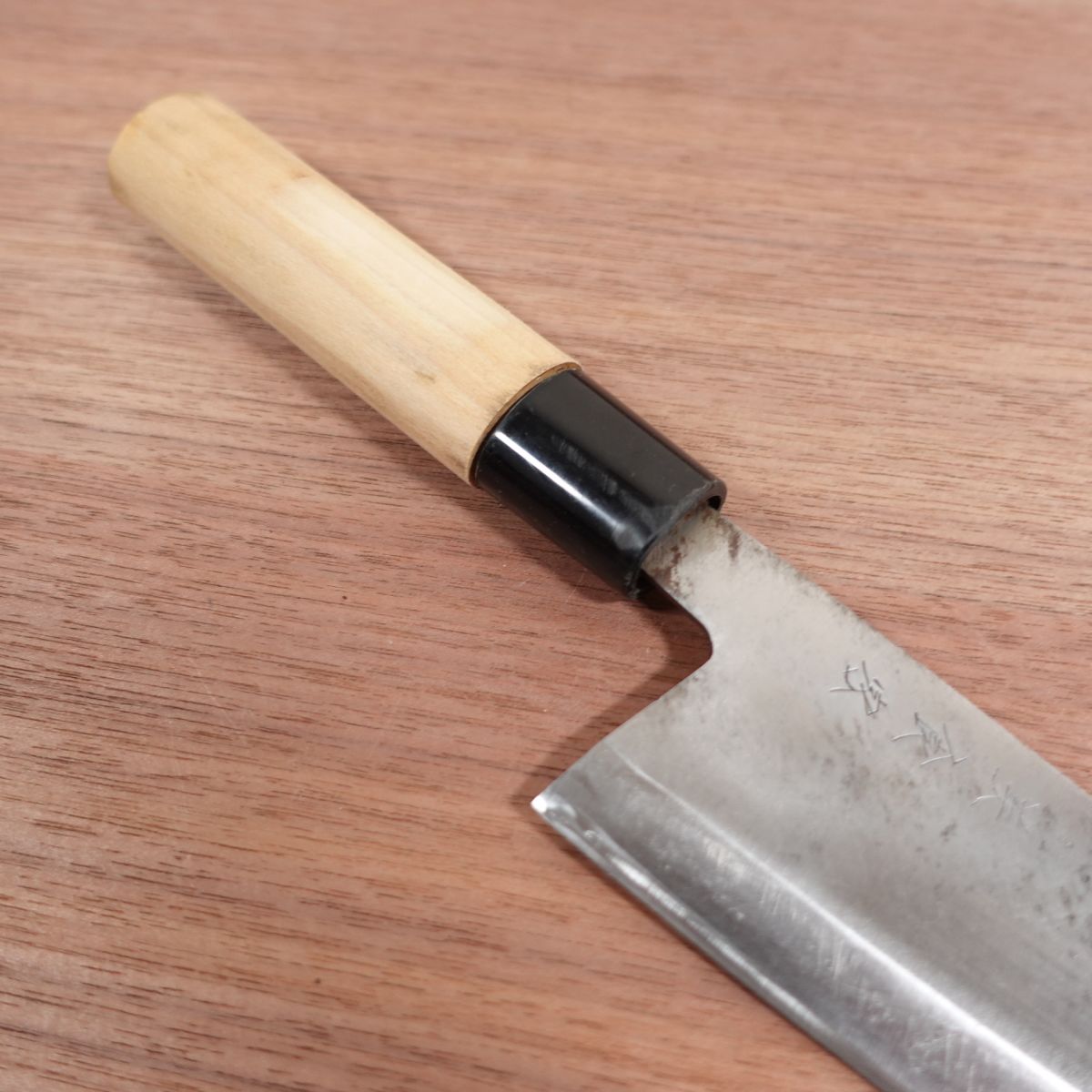 Bishokuka Ai-Deba Knife, Sharpened, Thin Deba, Single Bevel, 155mm