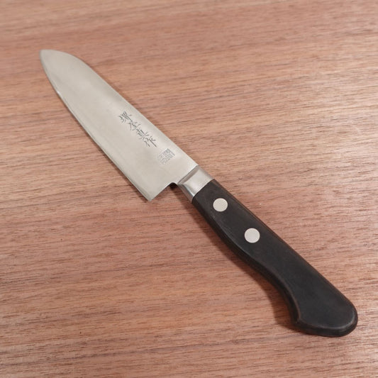 Sakaiya Shinsaku Santoku Knife, Sharpened, All-Purpose Knife, Hon-Warikomi, DP Processed, 160mm
