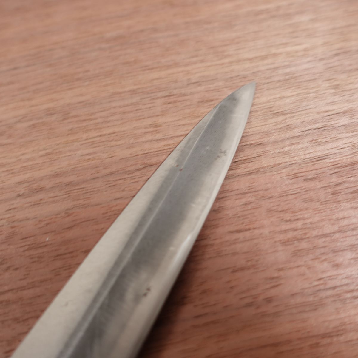 Iemitsu Yanagiba Knife, Sharpened, Sashimi Knife, Carbon Steel, Single Bevel, Made by Iemitsu, 225mm