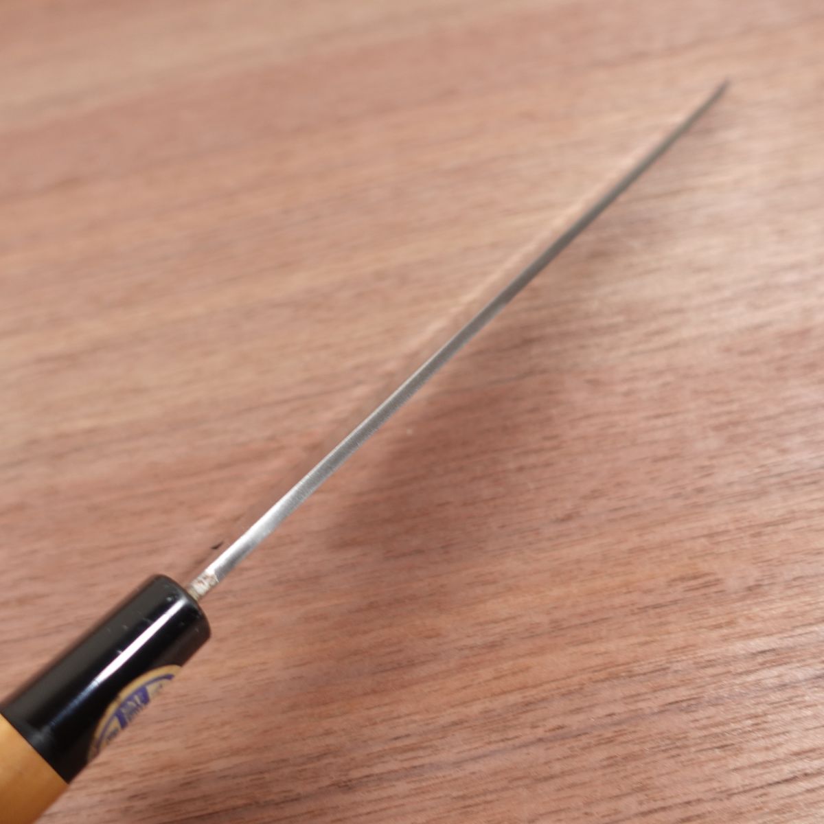 Iemitsu Yanagiba Knife, Sharpened, Sashimi Knife, Carbon Steel, Single Bevel, Made by Iemitsu, 225mm